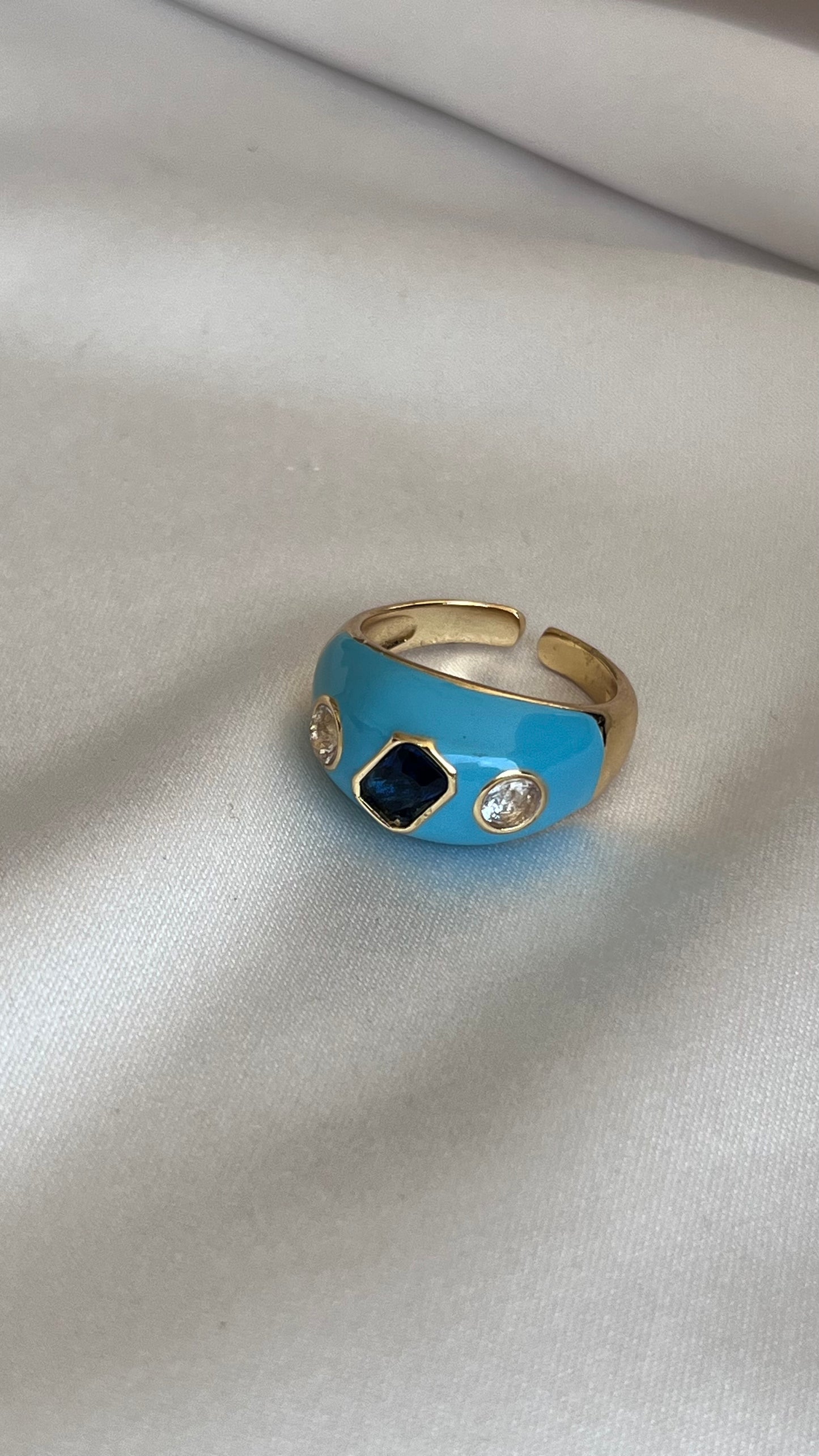 ANILLO CABUCHON TURQUESA