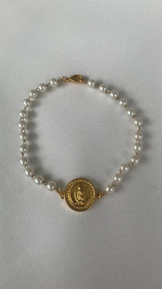 PULSERA PERLAS VIRGEN