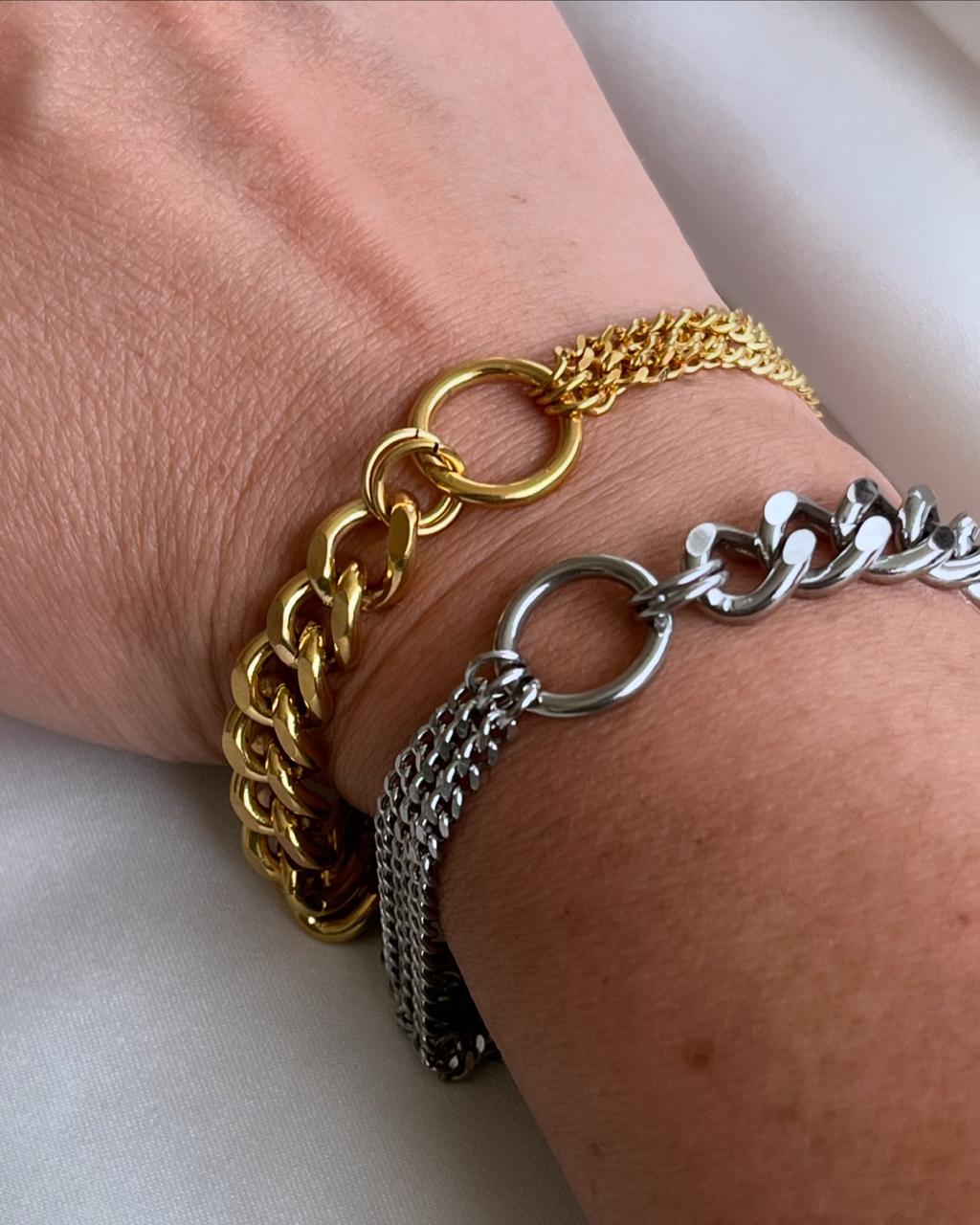 PULSERA TRIPLE Y CADENA