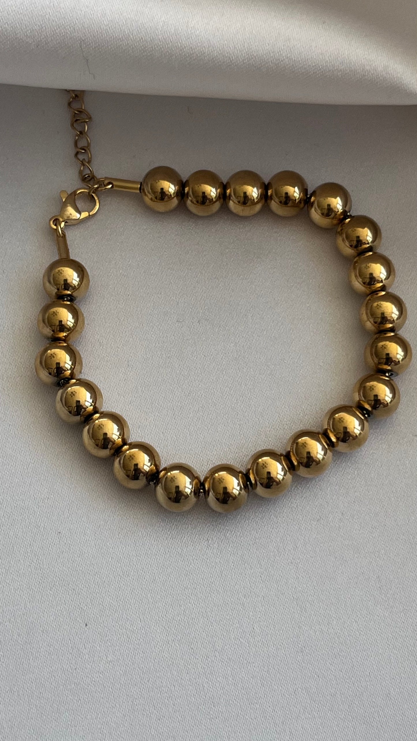 PULSERA ACERO BOLAS