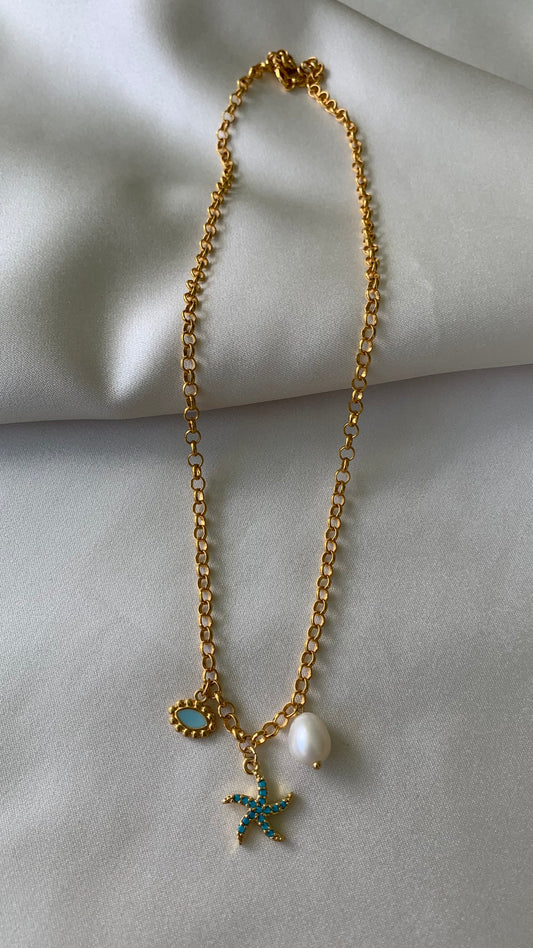COLLAR ESTRELLA AZUL