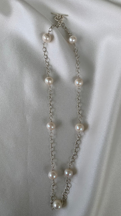 COLLAR PERLAS Y CADENA