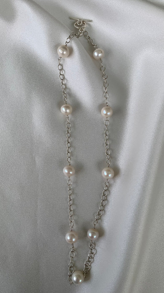 COLLAR PERLAS Y CADENA
