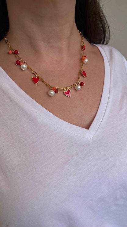 COLLAR CORAZONES CUORE