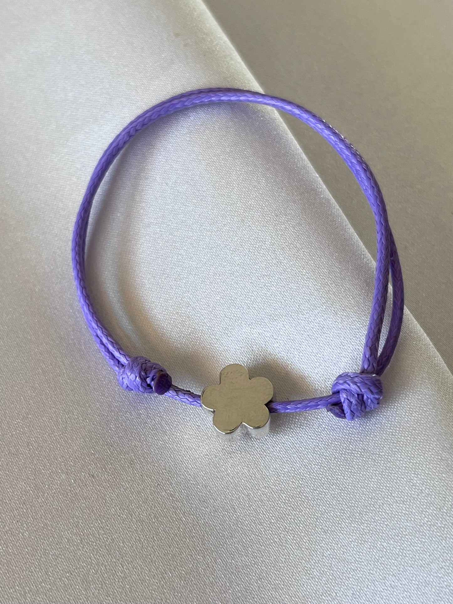 PULSERA FLOR CORDÓN