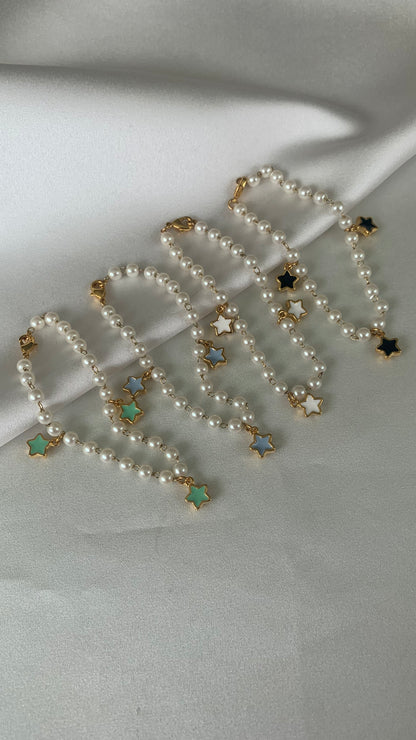 PULSERA PERLAS ESTRELLAS