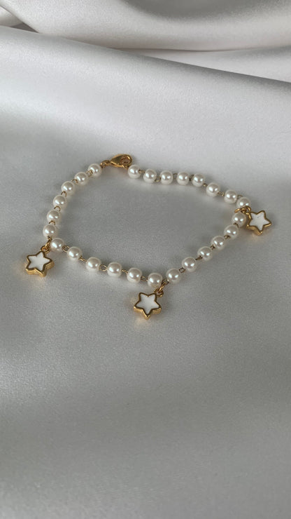 PULSERA PERLAS ESTRELLAS