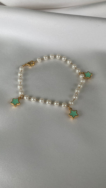 PULSERA PERLAS ESTRELLAS