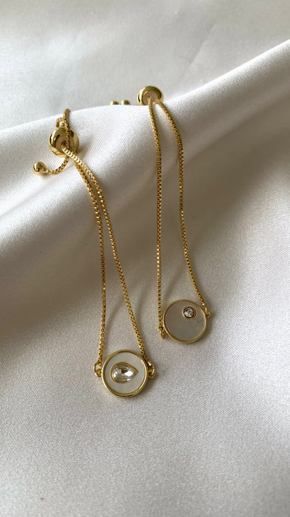 PULSERA MONEDA MADRE PERLA