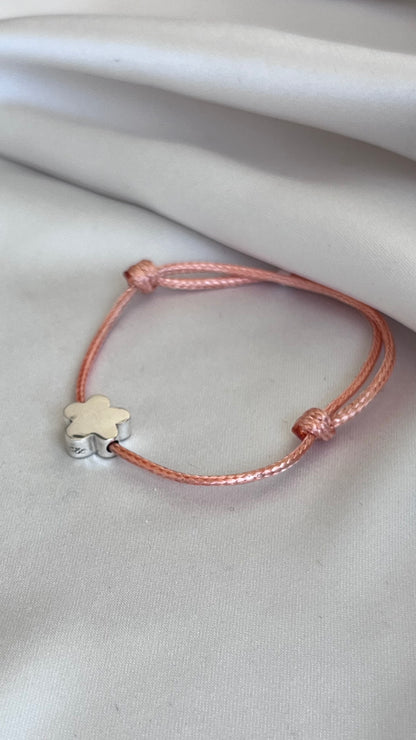 PULSERA FLOR CORDÓN