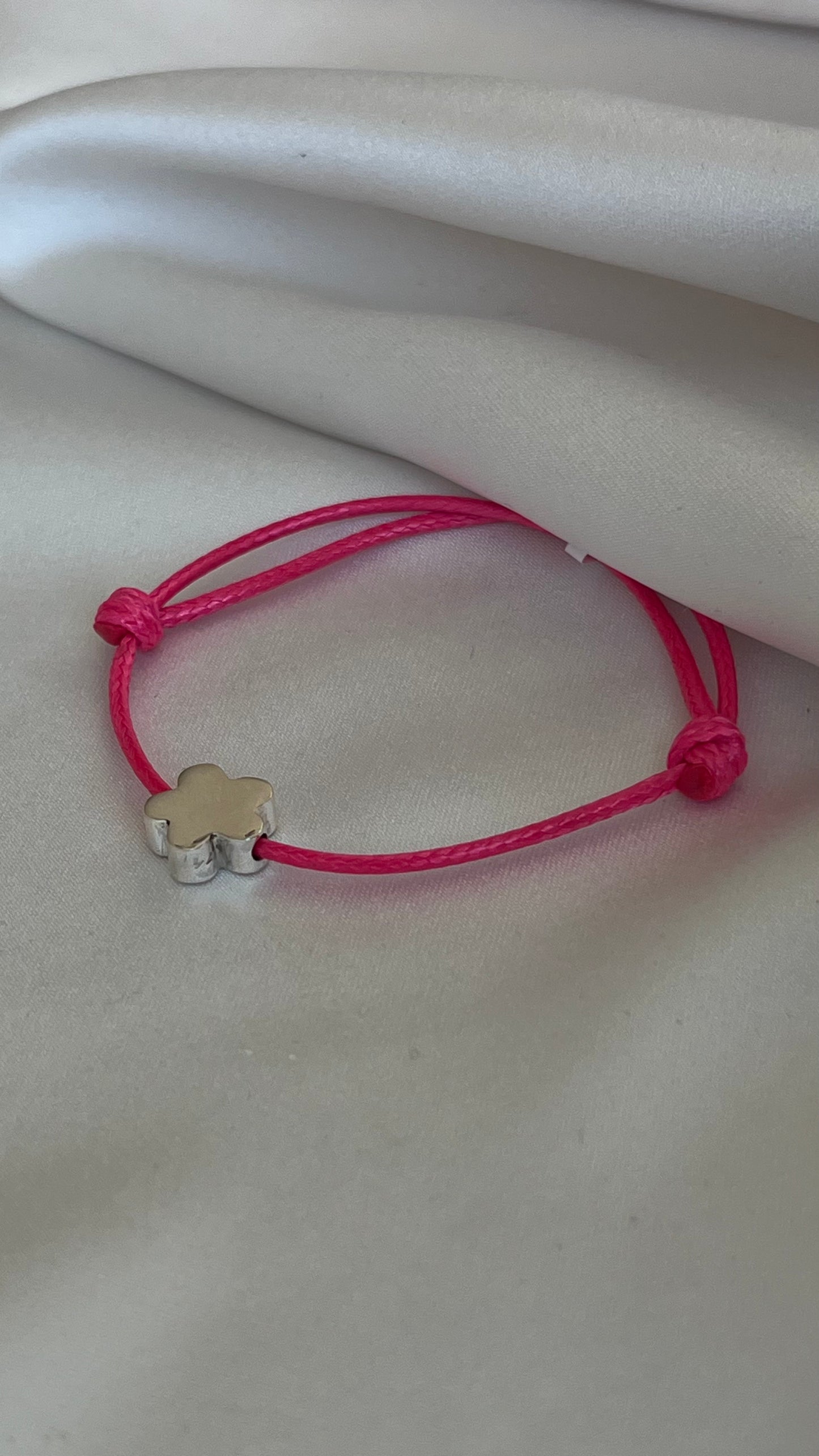 PULSERA FLOR CORDÓN