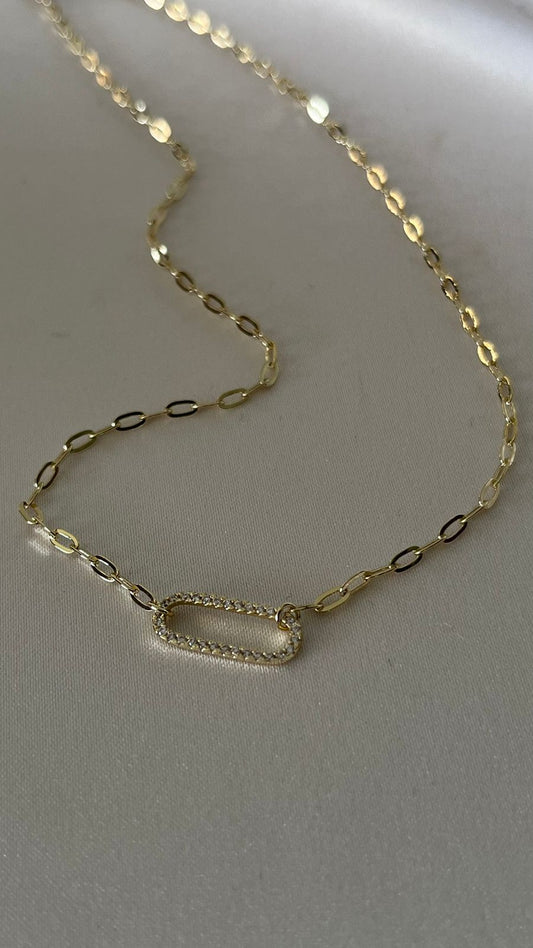 COLLAR ÓVALO CIRCONIAS
