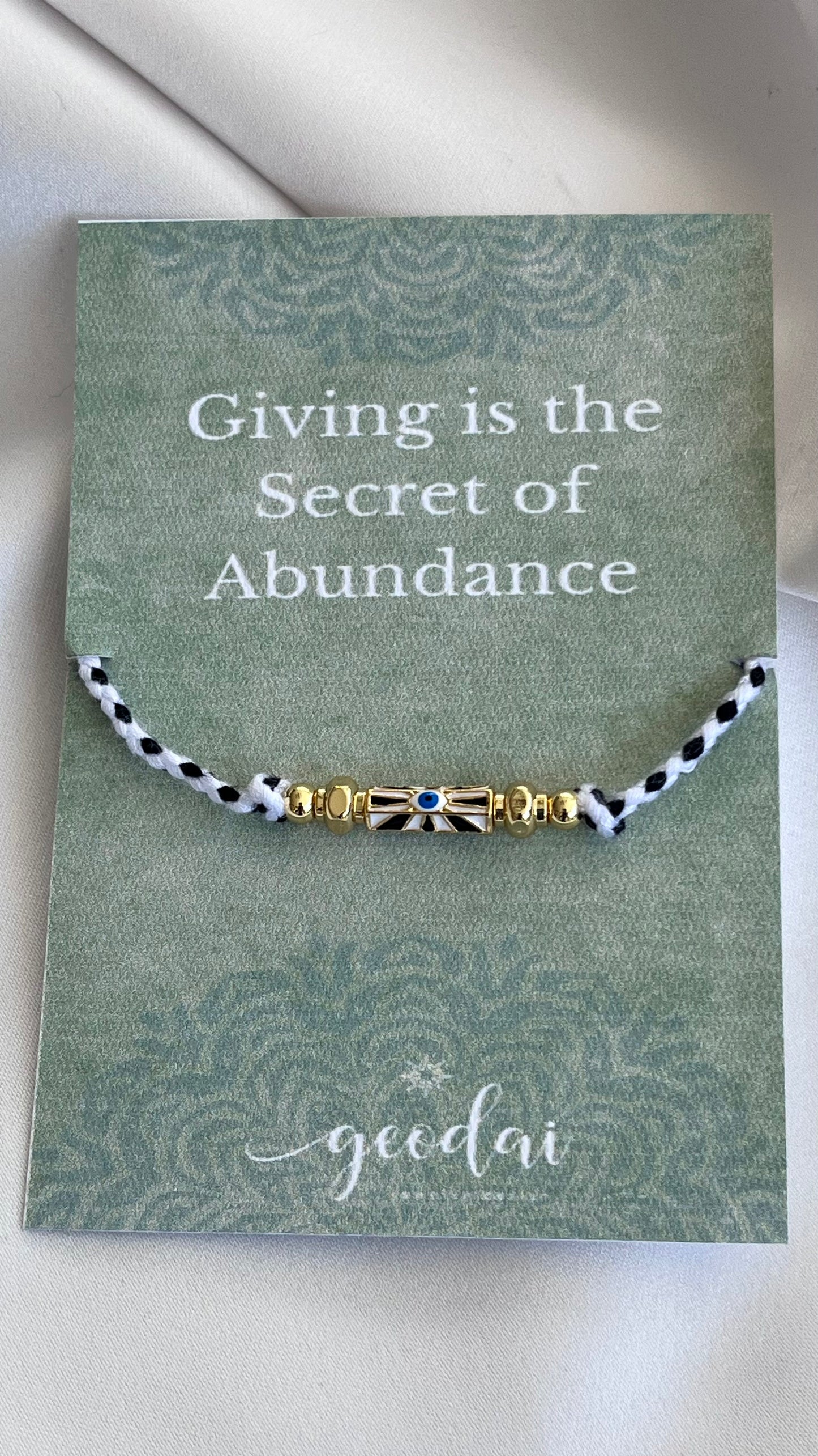 PULSERA GOOD VIBES TEJIDA