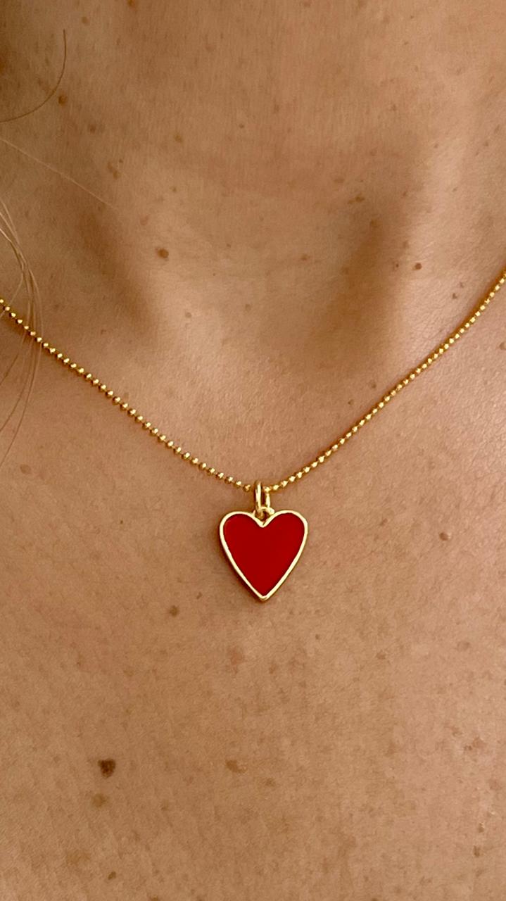 COLLAR DIJE CORAZÓN MEDIANO