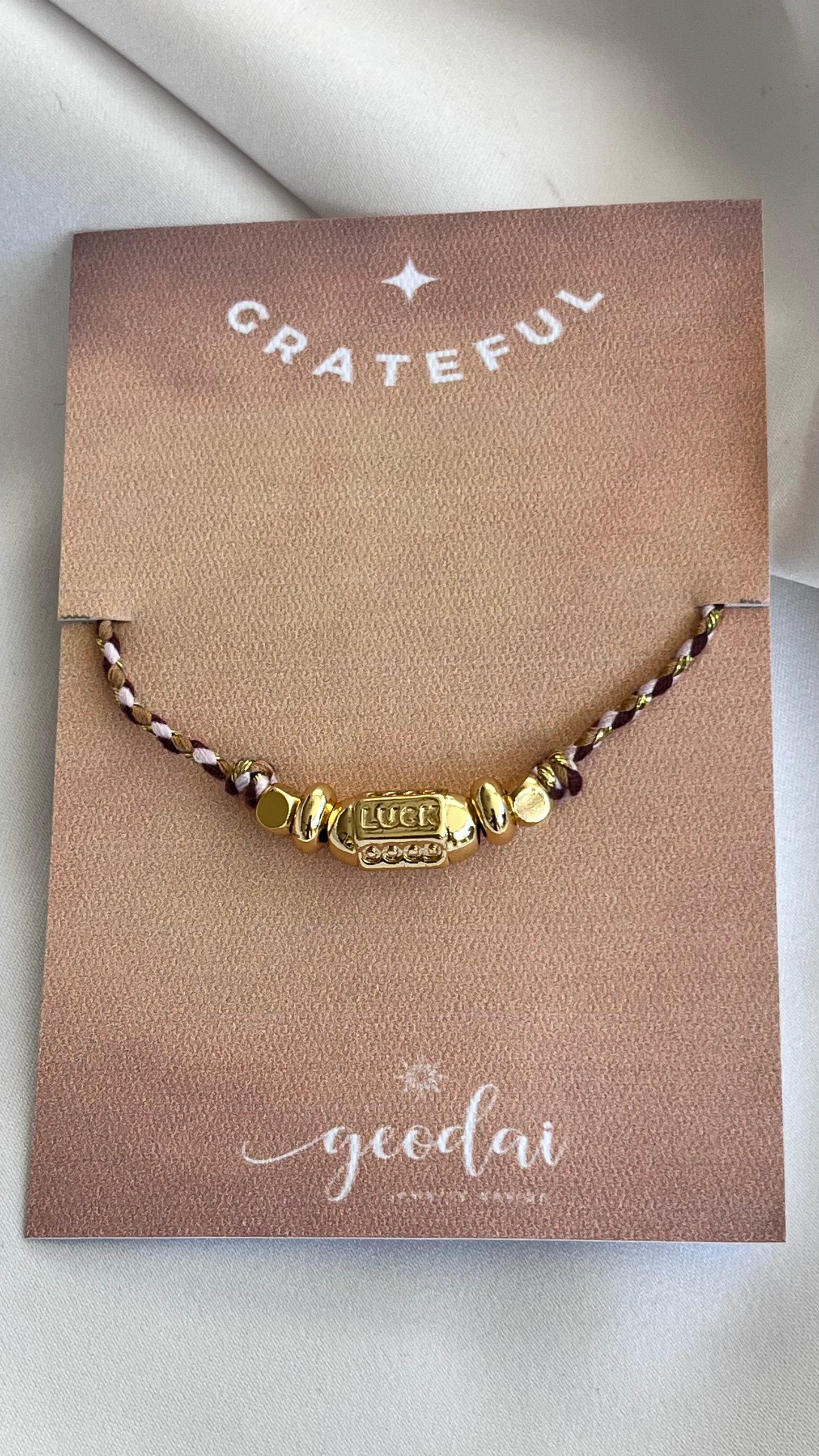 PULSERA GOOD VIBES TEJIDA