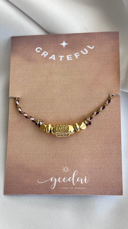 PULSERA GOOD VIBES TEJIDA
