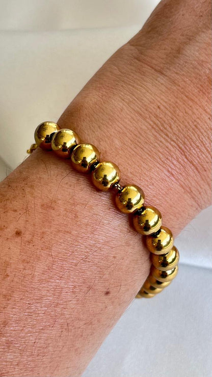 PULSERA ACERO BOLAS