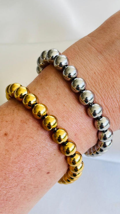 PULSERA ACERO BOLAS