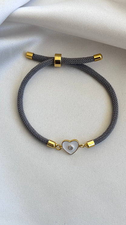 PULSERA CORAZÓN ESMALTE
