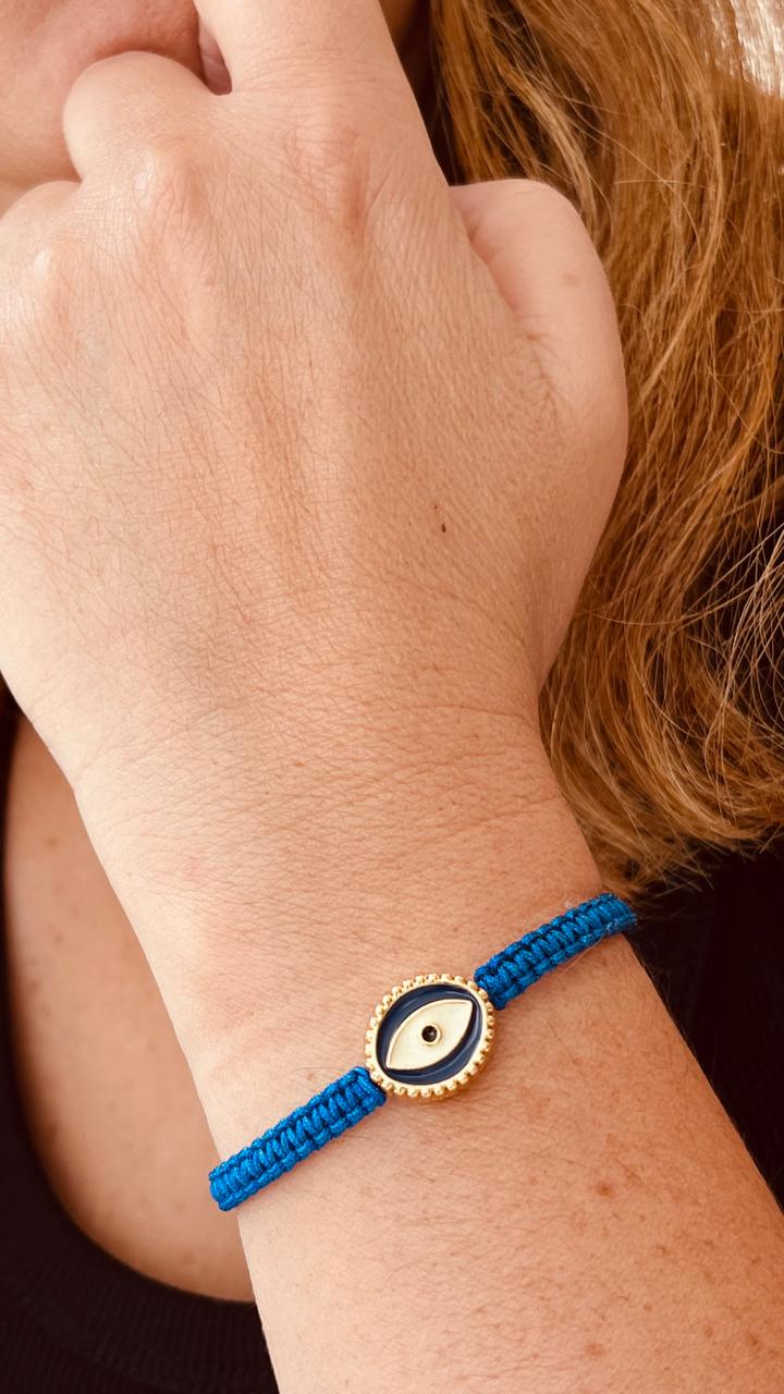 PULSERA OJO AZUL TEJIDO
