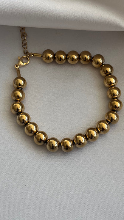 PULSERA ACERO BOLAS