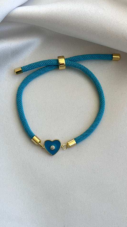 PULSERA CORAZÓN ESMALTE